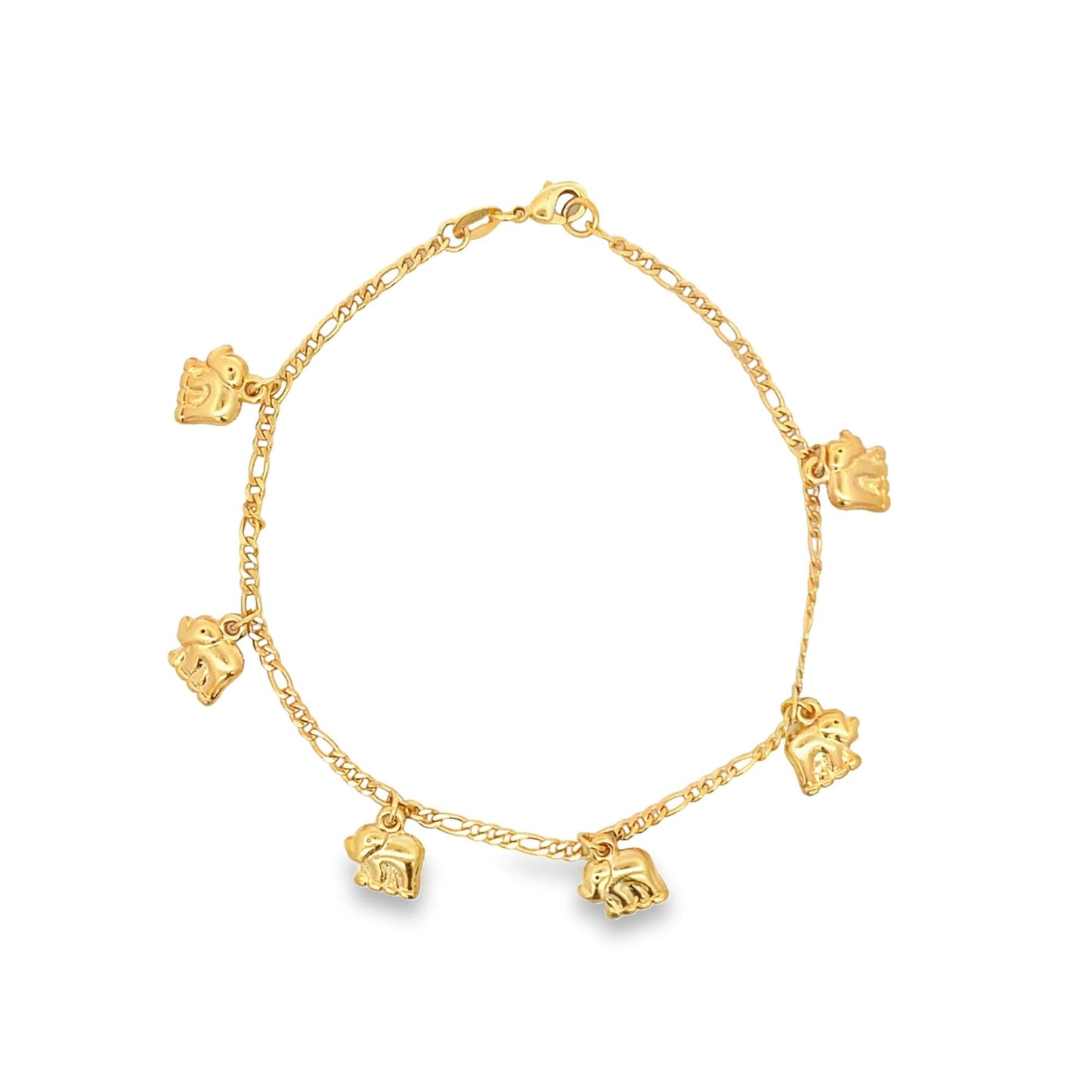 Dangle Elephant Charm Anklet (E134)